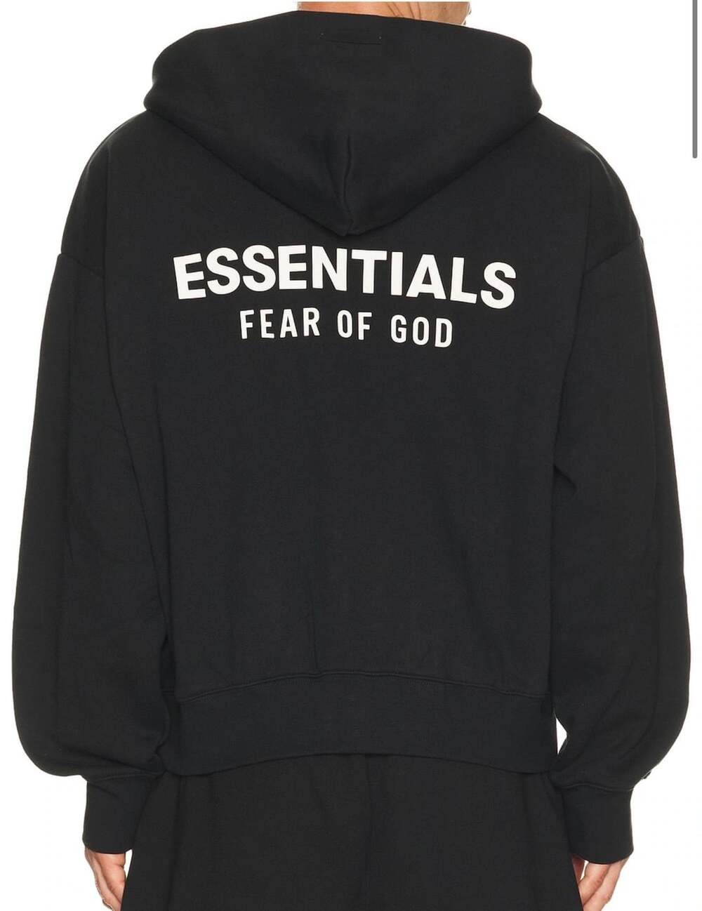 Fear Of God Essentials Classic Zip-Up Hoodie Black